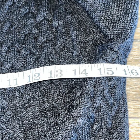 Smartwool Hesperus Wool Cable Knit Full-Zip Cardigan Sweater Women's XS Blue - Picture 5 of 6